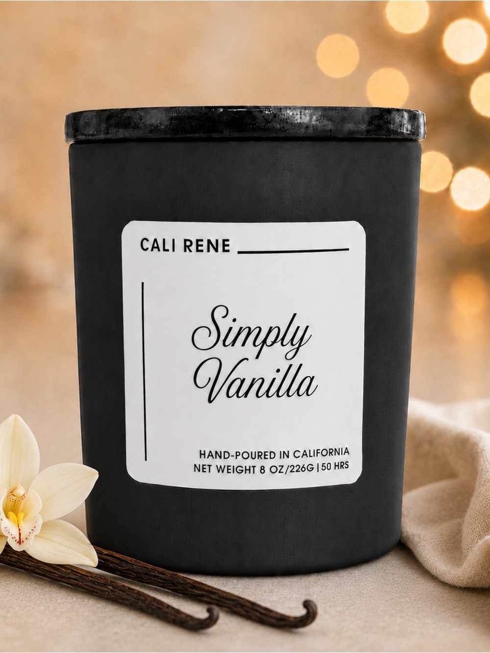 Simply Vanilla Coconut Wax Candle 8 oz